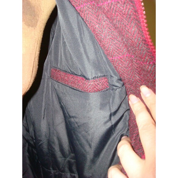 New NWT Prana Warm Red Black Insulated Womens M Jacket Coat Zip Long Convertible - Picture 11 of 12